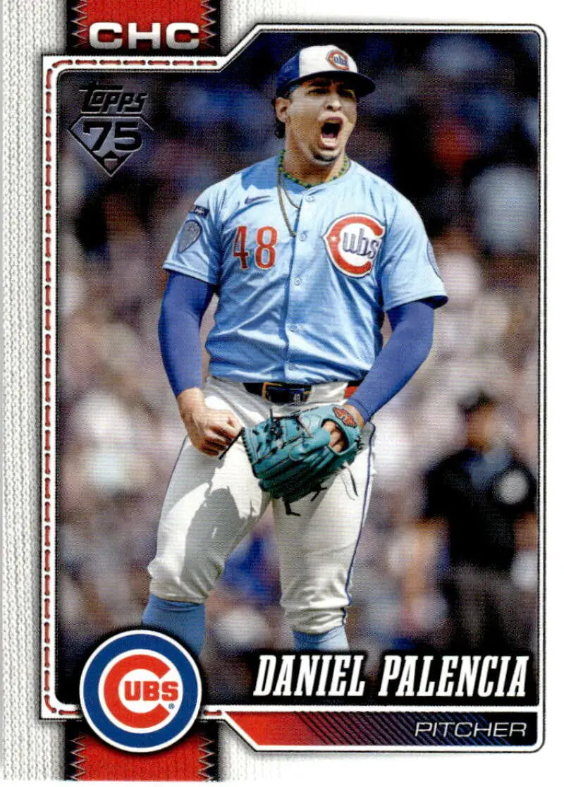 2026 Topps #158 Daniel Palencia NM-MT Chicago Cubs Baseball Card