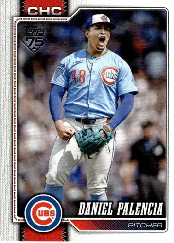 2026 Topps #158 Daniel Palencia NM-MT Cubs ID:81814 - Baseball Card Single