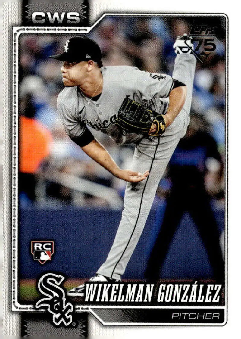 2026 Topps #167 Wikelman Gonzalez NM-MT RC Rookie Chicago White Sox Baseball Card