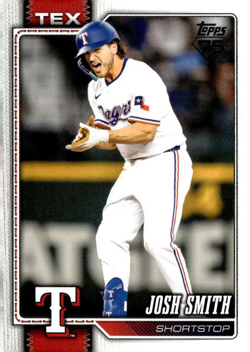2026 Topps #169 Josh Smith NM-MT Texas Rangers Baseball Card