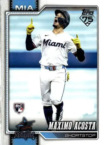 2026 Topps #172 Maximo Acosta NM-MT RC Rookie Marlins ID:82229 - Baseball Card Single