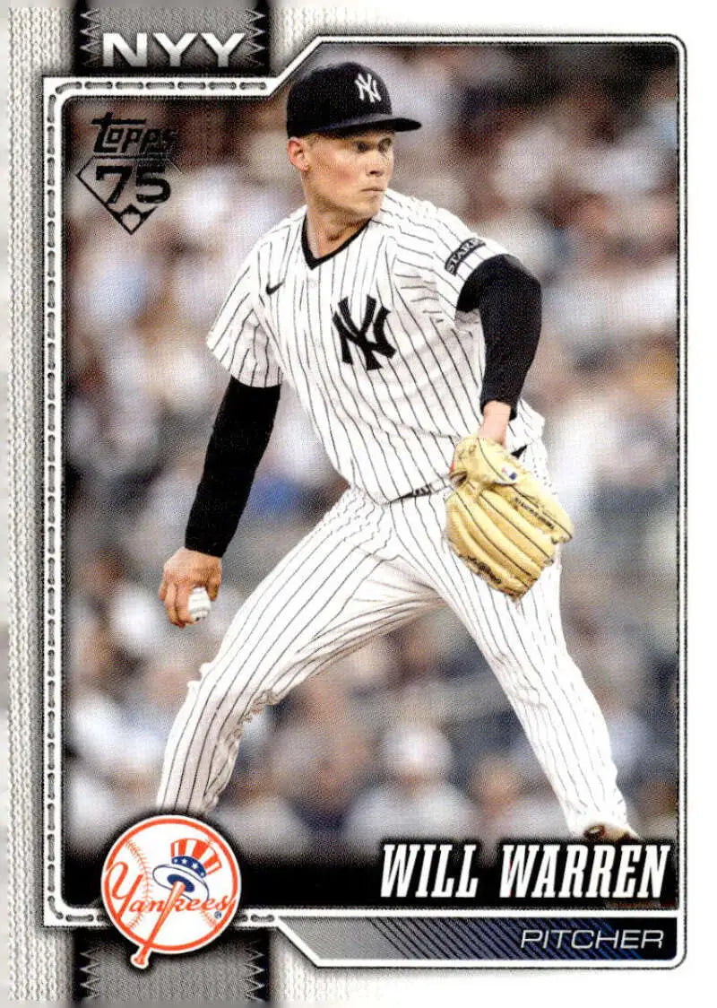 2026 Topps #176 Will Warren NM-MT New York Yankees Baseball Card