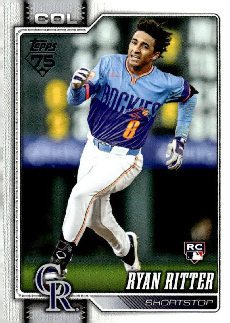 2026 Topps #18 Ryan Ritter NM-MT RC Rookie Colorado Rockies Baseball Card