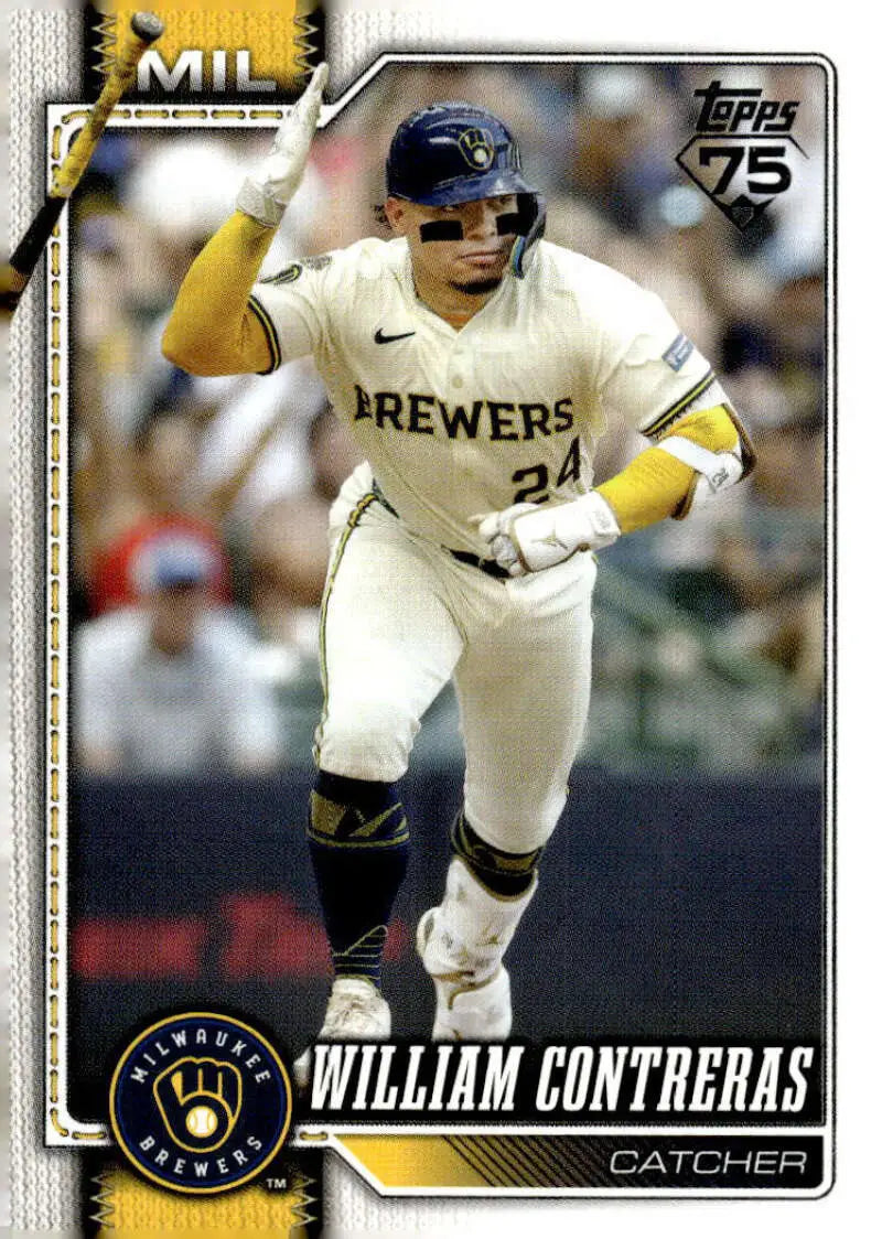 2026 Topps #192 William Contreras NM-MT Milwaukee Brewers Baseball Card