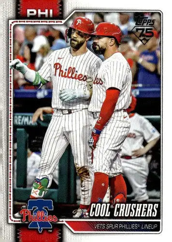 2026 Topps #197 Bryce Harper NM-MT Phillies Combo Card/Checklist ID:82233 - Baseball Card Single