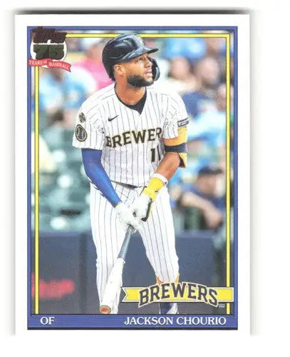 2026 Topps 1991 Topps #T91-18 Jackson Chourio NM-MT Brewers ID:81728 - Baseball Card Single