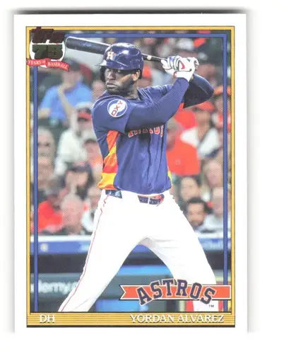 2026 Topps 1991 Topps #T91-36 Yordan Alvarez NM-MT Astros ID:81729 - Baseball Card Single