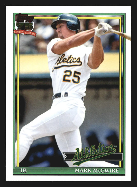 2026 Topps 1991 Topps #T91-44 Mark McGwire Oakland Athletics - Baseball Card Single