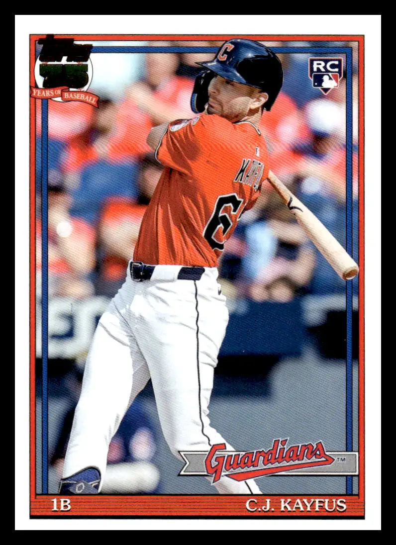 2026 Topps 1991 Topps #T91-90 C.J. Kayfus NM-MT Guardians ID:81731 - Baseball Card Single