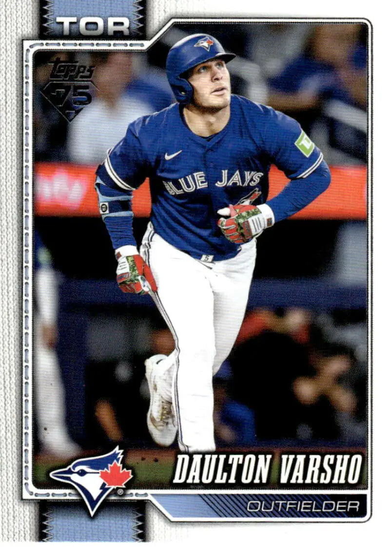 2026 Topps #2 Daulton Varsho NM-MT Toronto Blue Jays Baseball Card