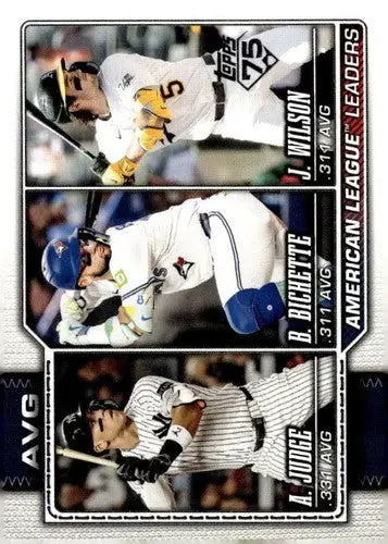 2026 Topps #204 Aaron Judge/Bo Bichette/Jacob Wilson NM-MT League Leade ID:82235 - Baseball Card Single