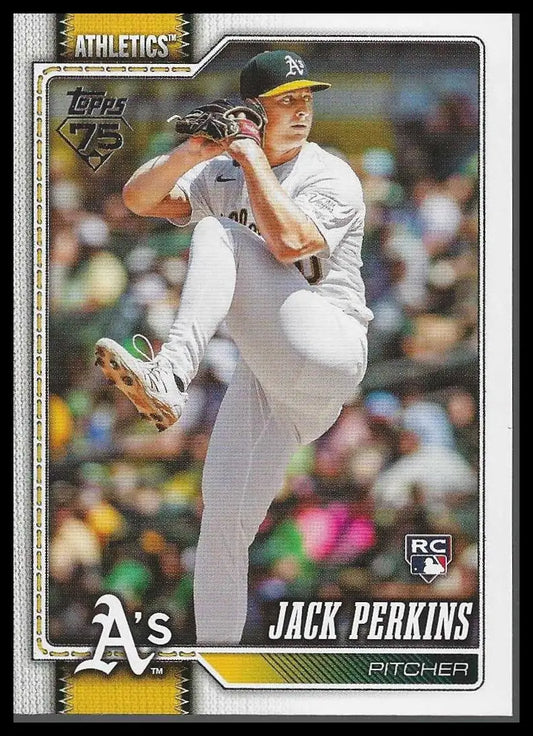 2026 Topps #206 Jack Perkins Athletics Rookie - Baseball Card Single