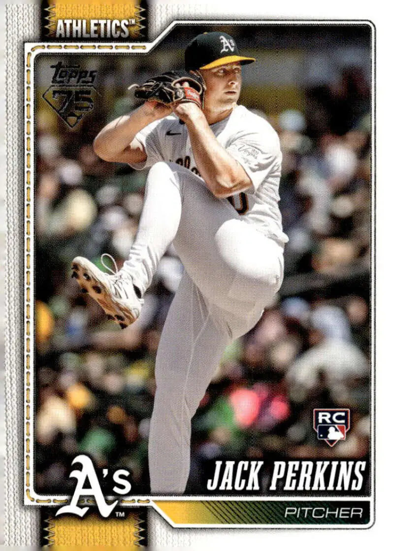 2026 Topps #206 Jack Perkins NM-MT RC Rookie Athletics Baseball Card