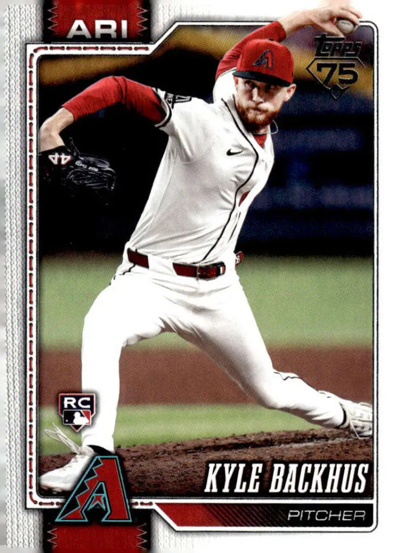2026 Topps #21 Kyle Backhus NM-MT RC Rookie Arizona Diamondbacks Baseball Card