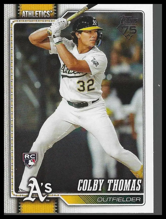 2026 Topps #213 Colby Thomas Athletics Rookie - Baseball Card Single