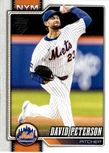 2026 Topps #215 David Peterson NM-MT Mets ID:81848 - Baseball Card Single