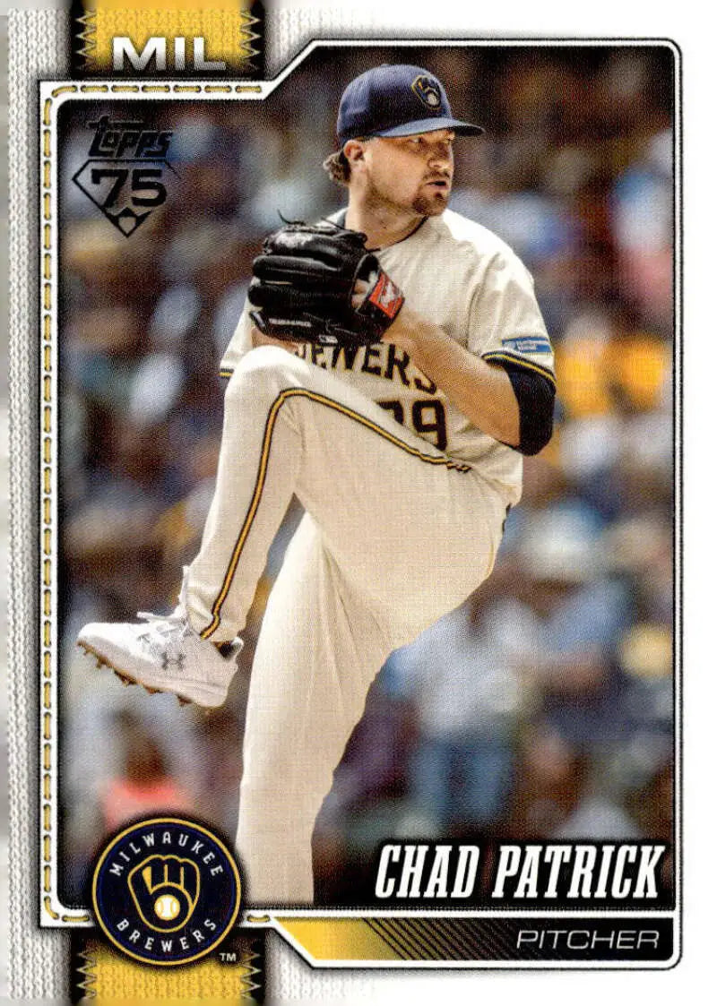2026 Topps #217 Chad Patrick NM-MT Milwaukee Brewers Baseball Card