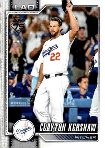 2026 Topps #22 Clayton Kershaw NM-MT Dodgers ID:81746 - Baseball Card Single