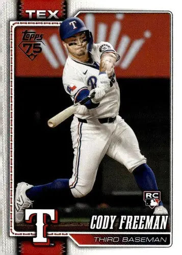 2026 Topps #224 Cody Freeman NM-MT RC Rookie Rangers ID:82076 - Baseball Card Single