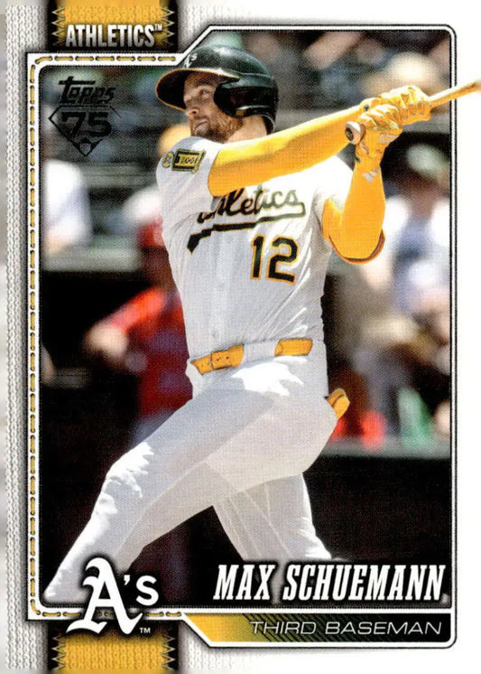 2026 Topps #225 Max Schuemann NM-MT Athletics Baseball Card