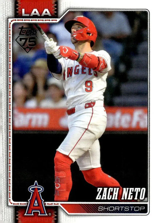 2026 Topps #230 Zach Neto NM-MT Los Angeles Angels Baseball Card