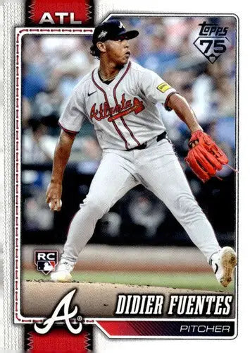 2026 Topps #243 Didier Fuentes NM-MT RC Rookie Braves ID:81860 - Baseball Card Single