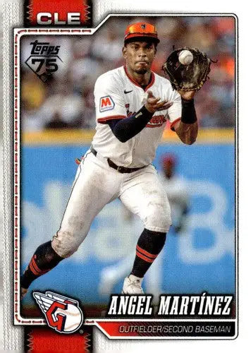 2026 Topps #244 Angel Martinez NM-MT Guardians ID:82077 - Baseball Card Single