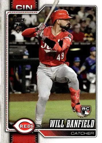 2026 Topps #247 Will Banfield NM-MT RC Rookie Reds ID:81864 - Baseball Card Single