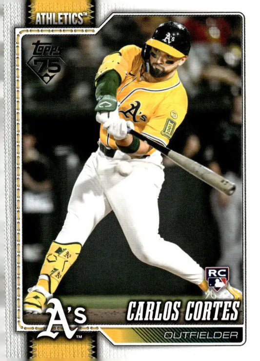 2026 Topps #249 Carlos Cortes NM-MT RC Rookie Athletics Baseball Card