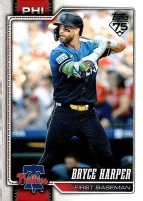 2026 Topps #250 Bryce Harper NM-MT Phillies ID:81866 - Baseball Card Single