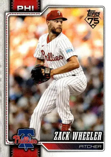 2026 Topps #261 Zack Wheeler NM-MT Phillies ID:81874 - Baseball Card Single