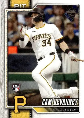 2026 Topps #268 Cam Devanney NM-MT RC Rookie Pirates ID:81878 - Baseball Card Single