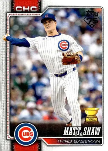 2026 Topps #27 Matt Shaw NM-MT Cubs ID:81751 - Baseball Card Single