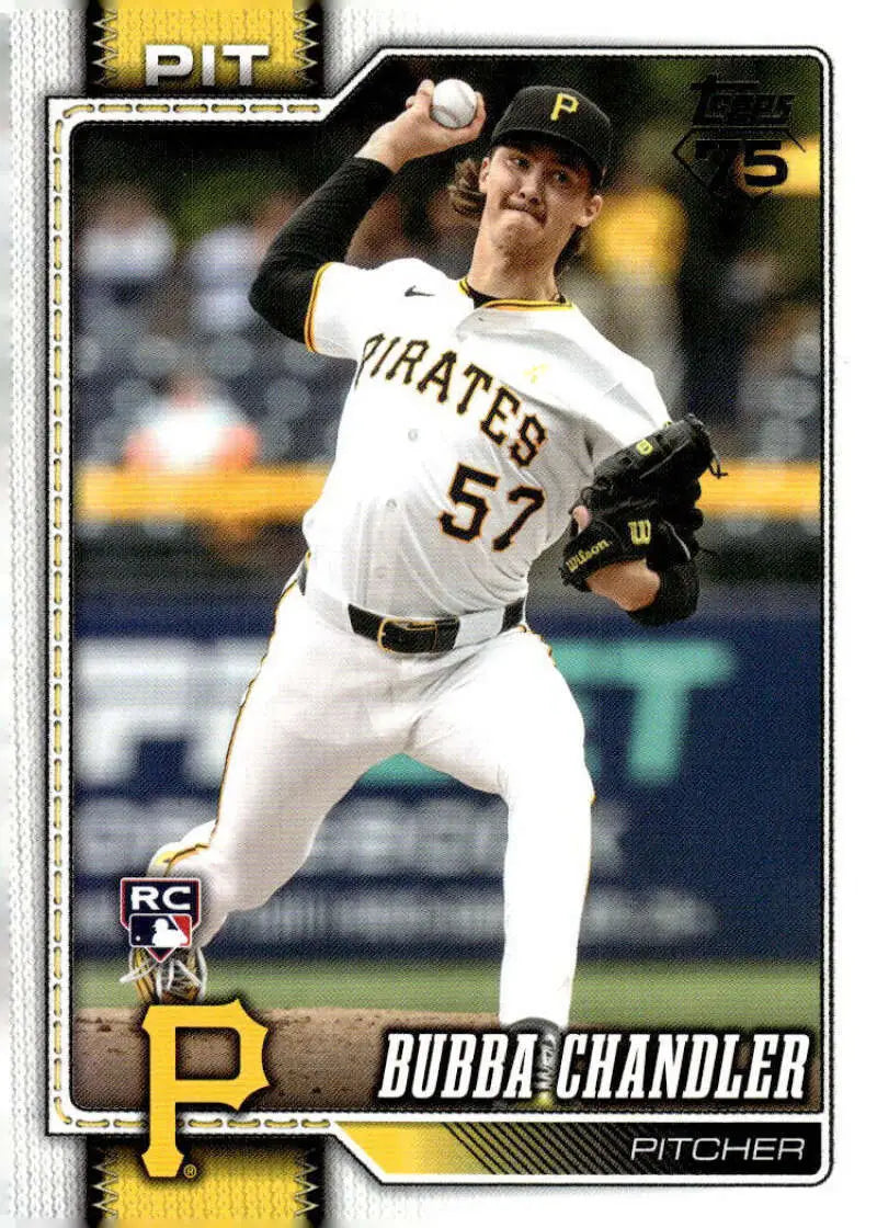 2026 Topps #283 Bubba Chandler NM-MT RC Rookie Pittsburgh Pirates Baseball Card