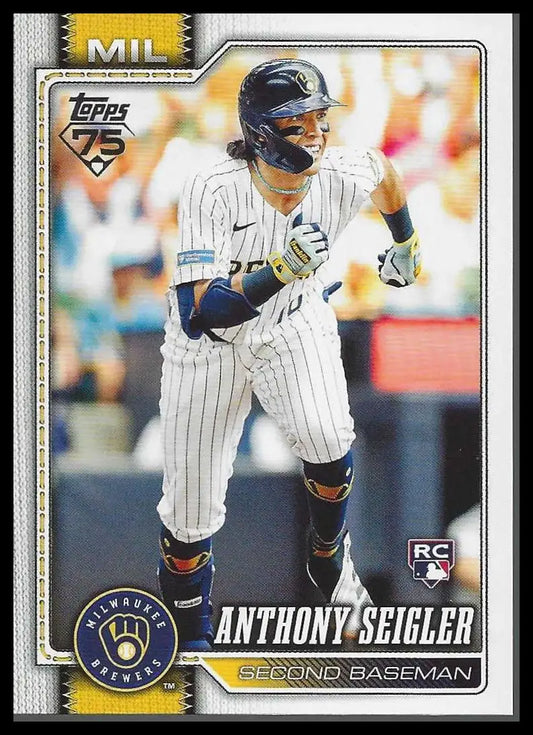 2026 Topps #286 Anthony Seigler Milwaukee Brewers Rookie - Baseball Card Single