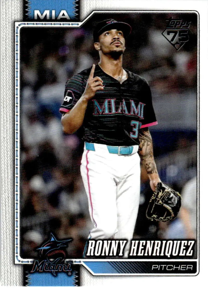2026 Topps #290 Ronny Henriquez NM-MT Miami Marlins Baseball Card