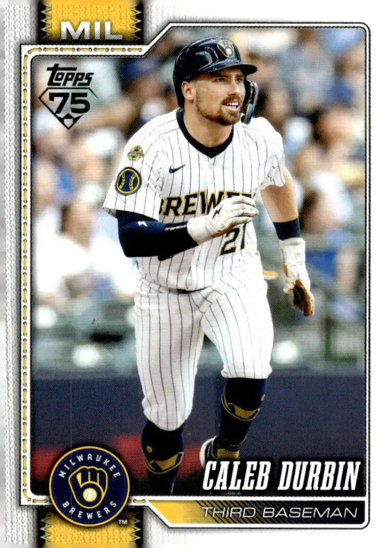 2026 Topps #297 Caleb Durbin NM-MT Milwaukee Brewers Baseball Card