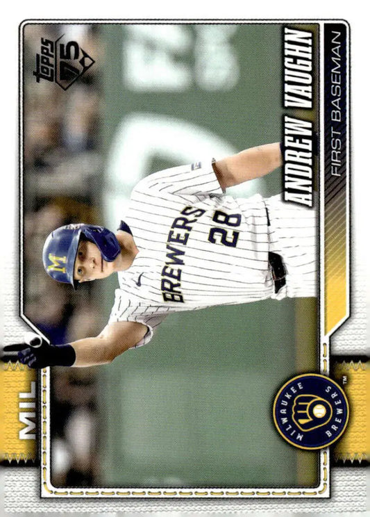 2026 Topps #303 Andrew Vaughn NM-MT Milwaukee Brewers Baseball Card
