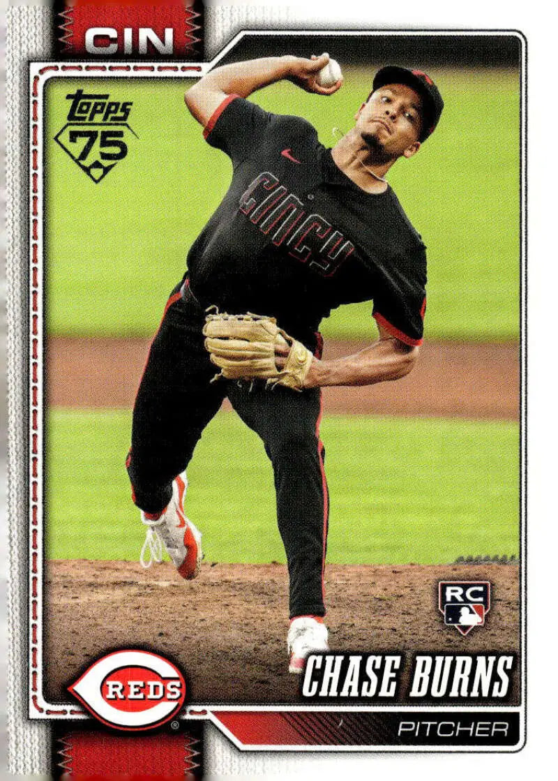 2026 Topps #312 Chase Burns NM-MT RC Rookie Cincinnati Reds Baseball Card