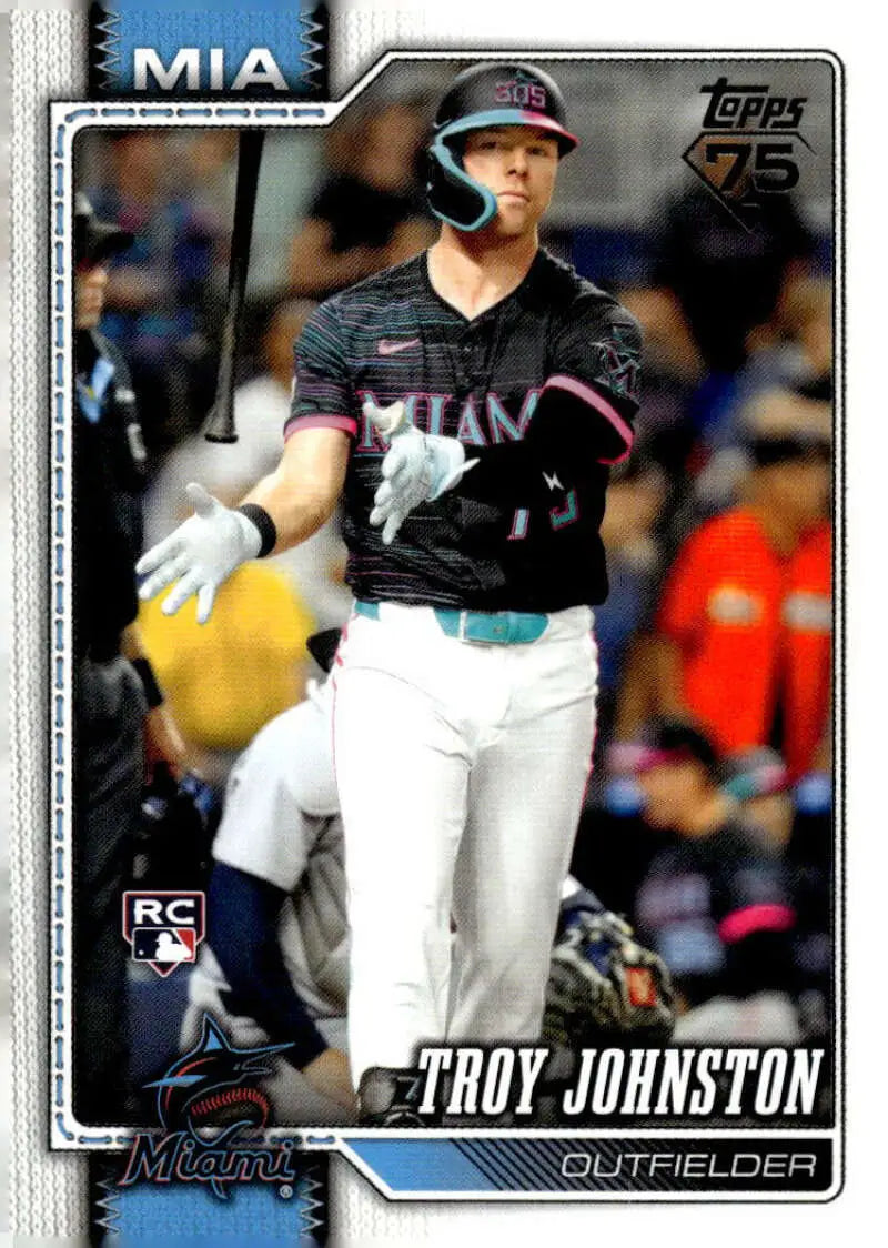 2026 Topps #317 Troy Johnston NM-MT RC Rookie Miami Marlins Baseball Card