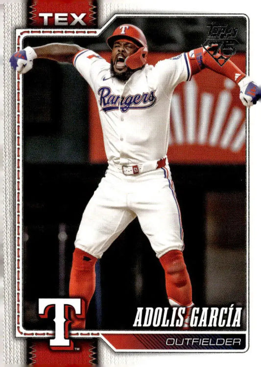 2026 Topps #318 Adolis Garcia NM-MT Texas Rangers Baseball Card