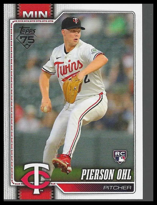 2026 Topps #321 Pierson Ohl Minnesota Twins Rookie - Baseball Card Single