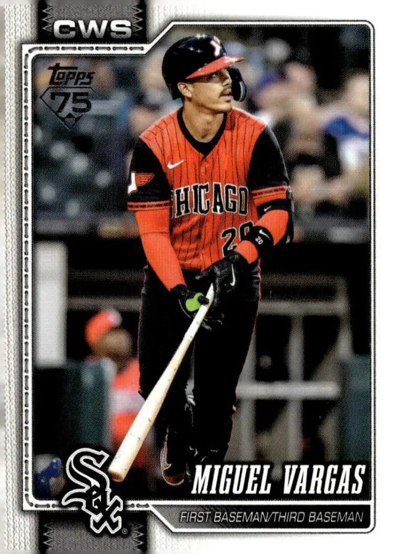 2026 Topps #329 Miguel Vargas NM-MT Chicago White Sox Baseball Card