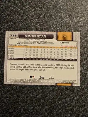 2026 Topps #333 Fernando Tatis Jr. - Baseball Card Single