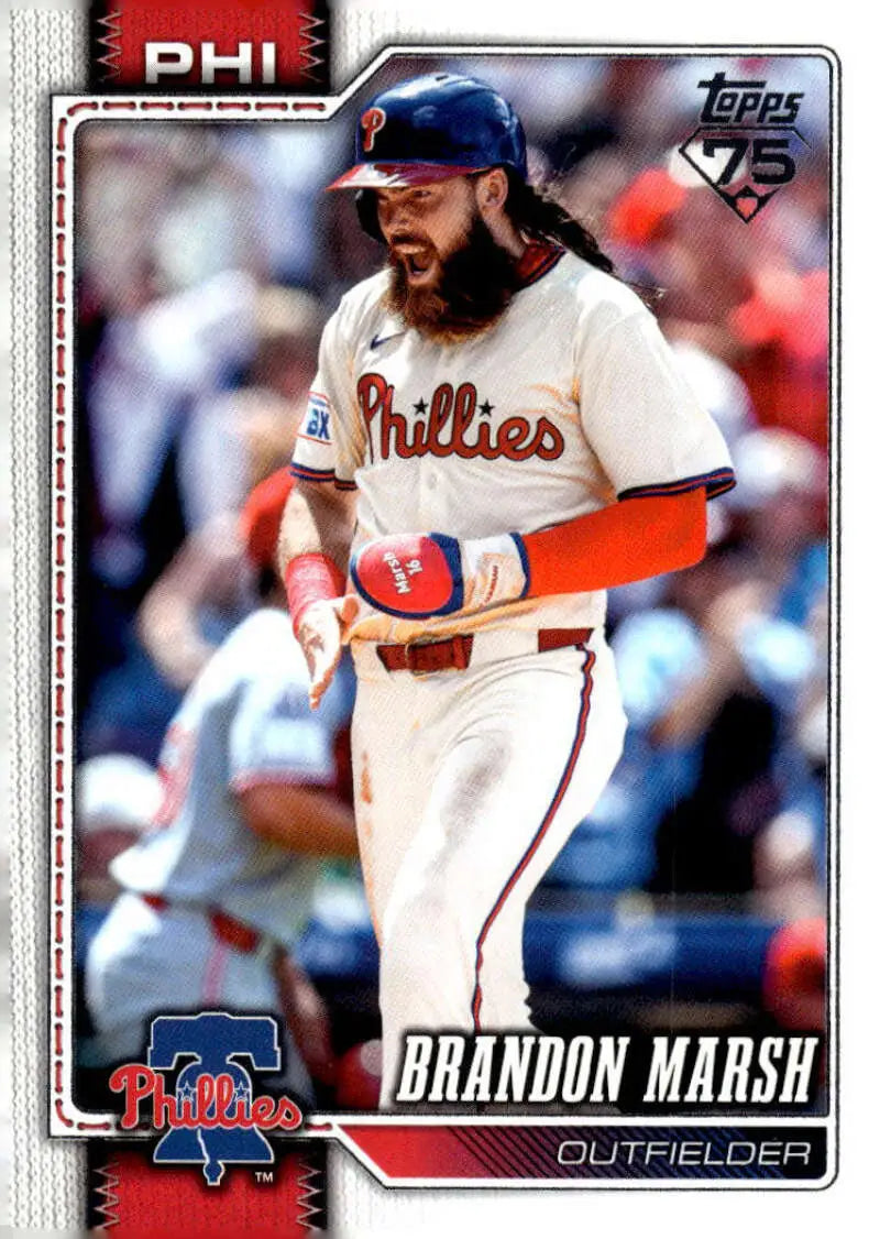 2026 Topps #335 Brandon Marsh NM-MT Philadelphia Phillies Baseball Card
