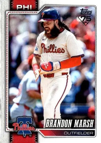 2026 Topps #335 Brandon Marsh NM-MT Phillies ID:81912 - Baseball Card Single