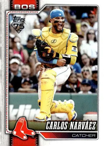2026 Topps #344 Carlos Narvaez NM-MT Red Sox ID:81915 - Baseball Card Single