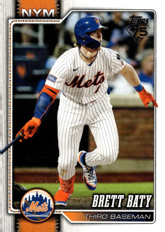 2026 Topps #347 Brett Baty NM-MT New York Mets Baseball Card