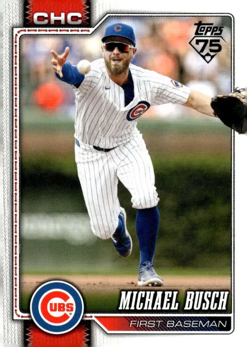 2026 Topps #348 Michael Busch NM-MT Cubs ID:82250 - Baseball Card Single