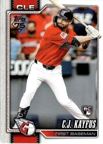 2026 Topps #35 C.J. Kayfus NM-MT RC Rookie Guardians ID:82057 - Baseball Card Single